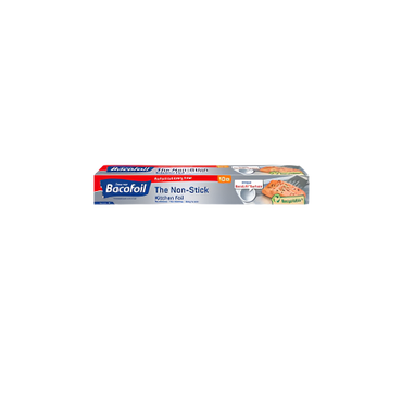Bacofoil Non-Stick Kitchen Foil EasyCut System 10m Roll – Ideal for Cooking, Grilling, and Food Storage